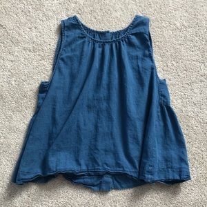 Madewell Short Button Back Top